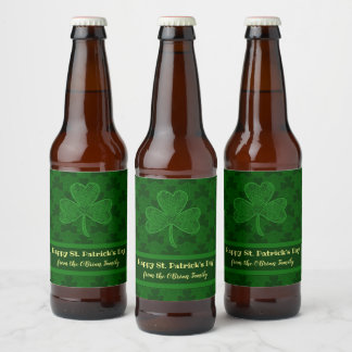 Kleeblatt Bierflaschenetikett