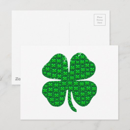 Kleeblatt-Bilder Postkarte (Vorne/Hinten)