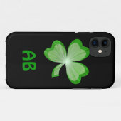 Kleeblatt Black Monogram iPhone 5 Gehäuse Case-Mate iPhone Hülle (Rückseite (Horizontal))
