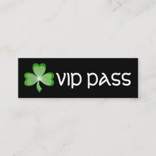 Kleeblatt Black 'VIP PASS' Visitenkartenmagazin Mini Visitenkarte