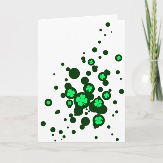 Kleeblatt-Blasen Karte (Vorderseite)