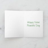 Kleeblatt Blessing Saint Patrick's Day Card Karte (Innenseite)