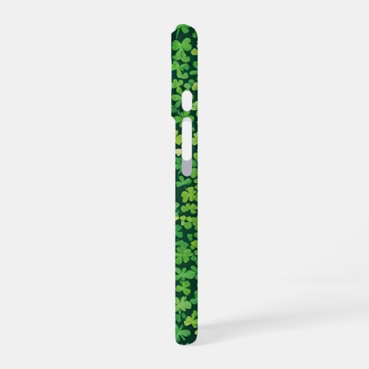 Kleeblatt Border Bliss iPhone 16 Hülle (Linke Seite)