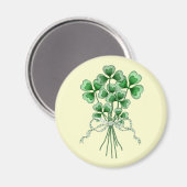 Kleeblatt Bouquet 2 Magnet (Vorderseite/Rückseite)