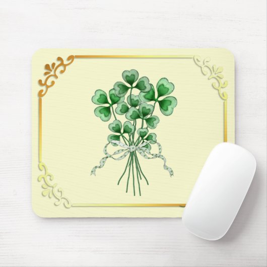 Kleeblatt Bouquet Mousepad (Mit Mouse)