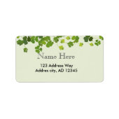 Kleeblatt-Bouquet, Patrick-Tag Adressaufkleber (Vorne)