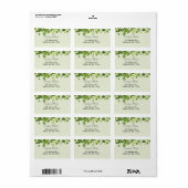 Kleeblatt-Bouquet, Patrick-Tag Adressaufkleber (Vorne)