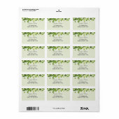 Kleeblatt-Bouquet, Patrick-Tag Adressaufkleber (Vorne)