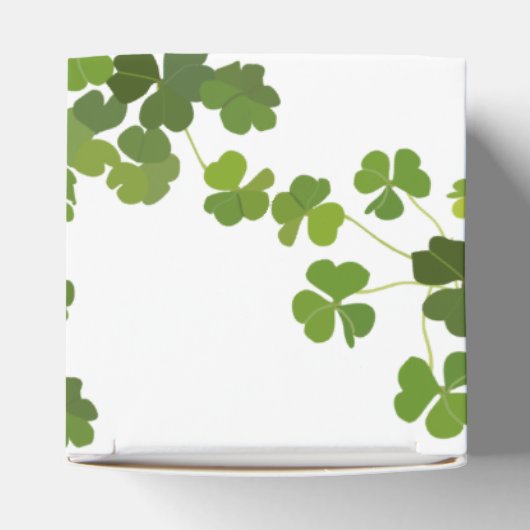 Kleeblatt-Bouquet, Patrick-Tag Geschenkschachtel (Oben)