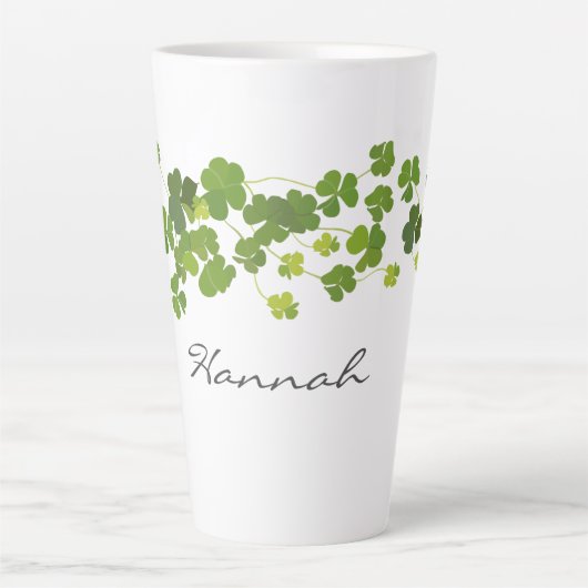 Kleeblatt-Bouquet, Patrick-Tag Milchtasse (Vorderseite)
