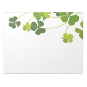 Kleeblatt-Bouquet, Patrick-Tag Notizblock (Vorderseite)