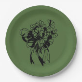 Kleeblatt Bouquet St. Patrick's Day Paper Teller (Vorderseite)