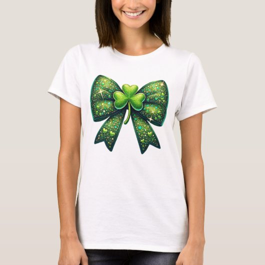 Kleeblatt Bow T-Shirt (Vorderseite)