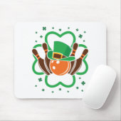 Kleeblatt Bowling Bowler St. Patricks Day Mousepad (Mit Mouse)