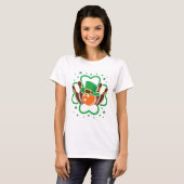 Kleeblatt Bowling Bowler St. Patricks Day T-Shirt (Vorne ganz)