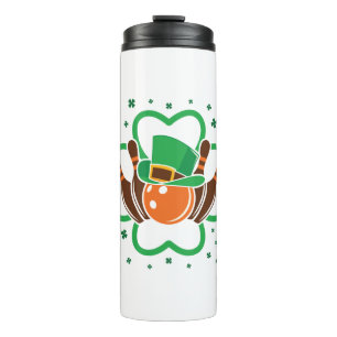 Kleeblatt Bowling Bowler St. Patricks Day Thermosbecher