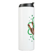 Kleeblatt Bowling Bowler St. Patricks Day Thermosbecher (Nach links gedreht)