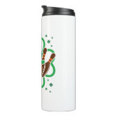 Kleeblatt Bowling Bowler St. Patricks Day Thermosbecher (Nach rechts gedreht)