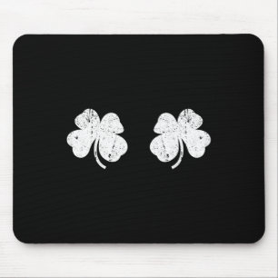 Kleeblatt-Brust-Shirt Irish S Brust-Shirts St. Pat Mousepad