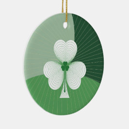Kleeblatt Cascade Keramik Ornament