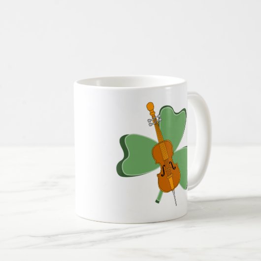 Kleeblatt Cello Kaffeetasse (VorderseiteRechts)