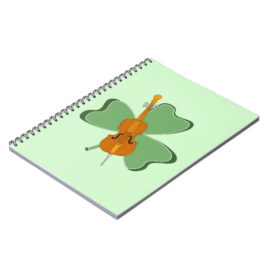 Kleeblatt Cello Notizblock (Linke Seite)