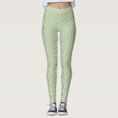 Kleeblatt Celtic Inspiriert Pattern St. Patrick's Leggings (Vorderseite)