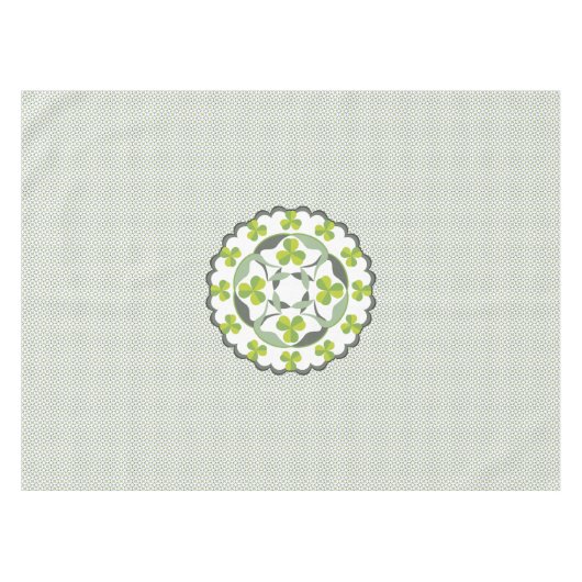 Kleeblatt Celtic Inspiriert Pattern St. Patrick's Tischdecke (Vorderseite (Horizontal))