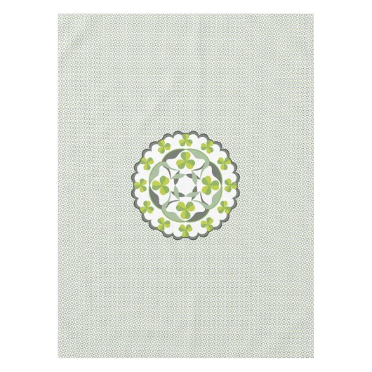 Kleeblatt Celtic Inspiriert Pattern St. Patrick's Tischdecke (Vorderseite)