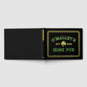 Kleeblatt Celtic Knot Border Irish Pub Gold Gästebuch (Voll)