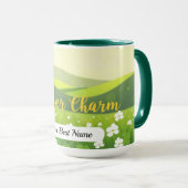 Kleeblatt-Charm-Punkt Tasse (VorderseiteRechts)