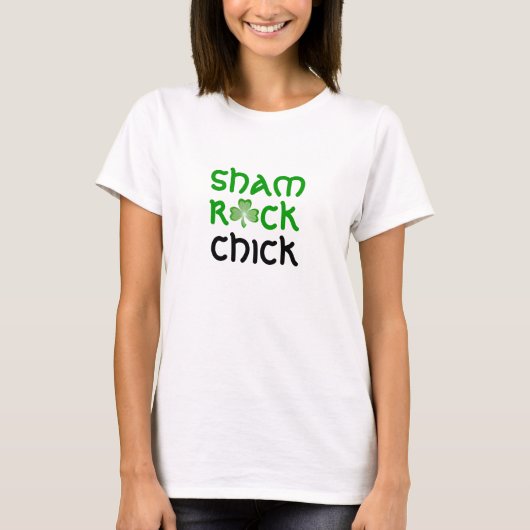 Kleeblatt Chick Kleeblatt Frauen T - Shirt weiß (Vorderseite)