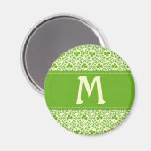 Kleeblatt Circles Monogram A Magnet (Vorderseite/Rückseite)