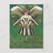 Kleeblatt Clay Pipe Postkarte (Vorderseite)