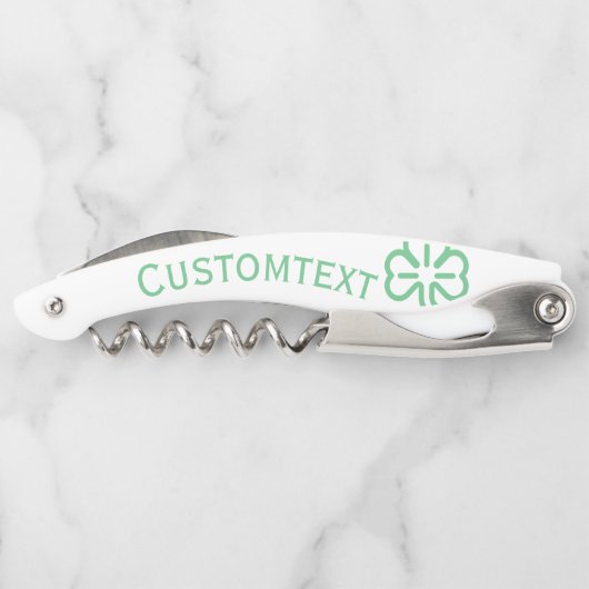 Kleeblatt Closed Custom Corkschraube Kellnermesser (Rückseite)