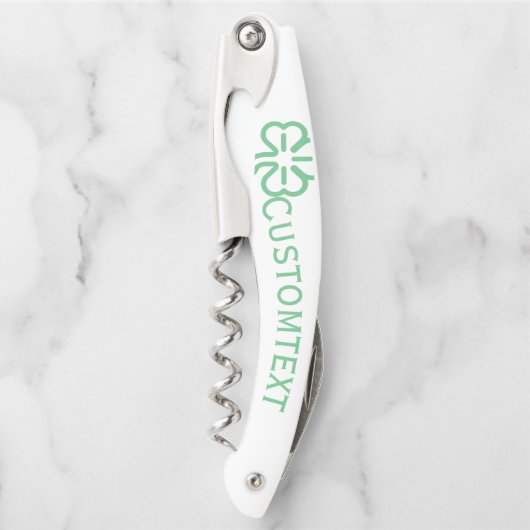 Kleeblatt Closed Custom Corkschraube Kellnermesser (Vorderseite)