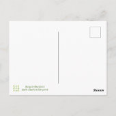 Kleeblatt Closed Patchwork Wasserfarben Postkarten (Rückseite)