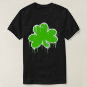 Kleeblatt Cloud Graffiti Art St Patricks Day T-Shirt (Design vorne)