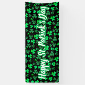 Kleeblatt Clover Custom Text St Patrick's Day Part Banner (Vertikal)