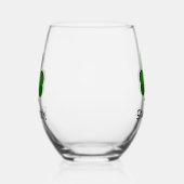 Kleeblatt Clover Design Edelstahlglas Weinglas Ohne Stiel (Links)