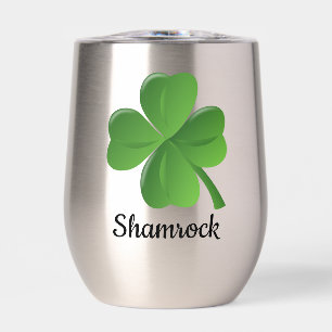 Kleeblatt Clover Design Thermal Wine Tumbler