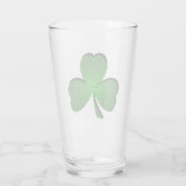 Kleeblatt Clover Design Trinkglas Glas (Rückseite)
