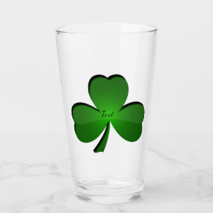 Kleeblatt Clover Design Trinkglas Glas
