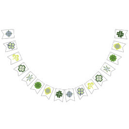 Kleeblatt Clover Floral St. Patrick's Day Party Wimpelkette