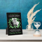 Kleeblatt Clover Foto Memorial Fotoplatte (Seite)