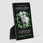 Kleeblatt Clover Foto Memorial Fotoplatte (Seite)