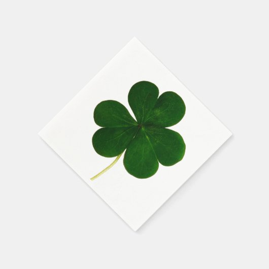Kleeblatt Clover Fotografy St. Patrick Party Serviette (Ecke)