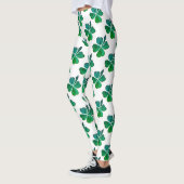 Kleeblatt Clover Green Pattern St. Patrick`s Day Leggings (Links)