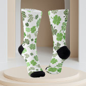Kleeblatt Clover Green St. Patrick's Day Socken