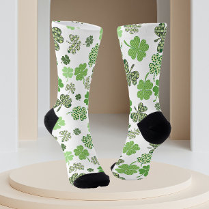 Kleeblatt Clover Green St. Patrick's Day Socken